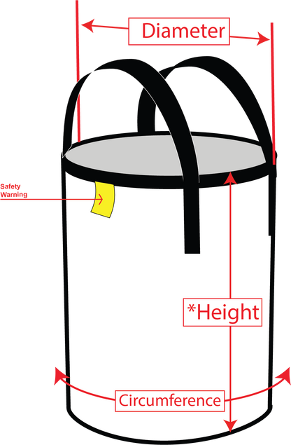 Drum Bag 25 In. Diameter 35 In. Tall